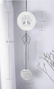 LEAVORES Thank You Wind Chimes with Tree of Life Wind Spinner Free Shipping - Picture 1 of 5