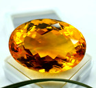 GIE Certified Natural 202.60 Ct Oval Cut Yellow Citrine Brazilian Loose Gemstone