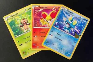 Chespin, Fennekin & Froakie - First Partner Pack JUMBOs - XY01 XY02 XY03 - NM - Picture 1 of 1