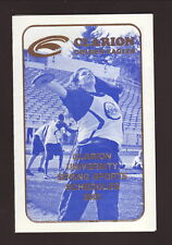 Clarion Golden Eagles--2001 Track & Field/Softball/Spring Sports Pocket Schedule
