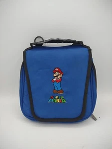 Super Mario NINTENDO DS Carrying Case Blue Travel Bag w/ Carry Handle - Picture 1 of 6