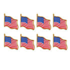 Metallabzeichen Broschen USA Flagge Hut Reversnadel Damen Herren Kinder