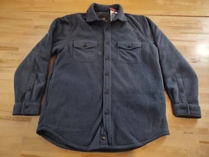 Freedom Foundry Para Hombres Felpa Acogedora Vellón Otoño Invierno Camisa Chaqueta Azul Mediana - Imagen 1 de 3
