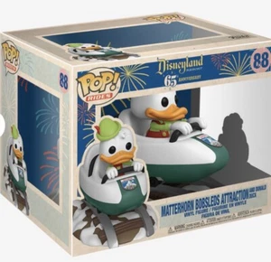 ¡FUNKO POP! MATTERHORN BOBSLEDS ATRACCIÓN PATO DONALD #88 DISNEY 65th PASEOS NUEVO - Imagen 1 de 2