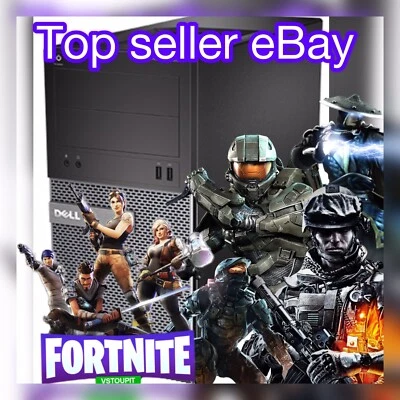 Dell Gaming PC Desktop I5 NVIDIA GT 1030 500 GB SSD 16GB RAM WIN10 USB WIFI 5Ghz - Image 1 of 4