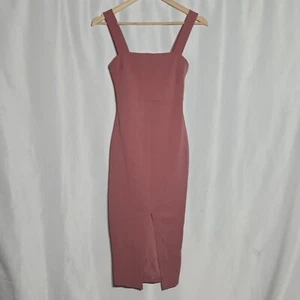 Naked Wardrobe Mauve Sleeveless Dress Front Slit Womens Size Small S - Picture 1 of 9
