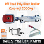 Off Road Poly Block Trailer Coupling 2000kg With Brake Bracket Car Adaptor Hitch