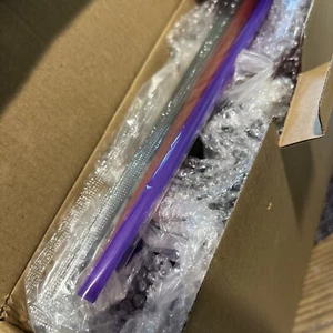 Maars Drinkware 3 Double Wall Insulated Skinny Acrylic Tumblers with Straw & Lid - Picture 1 of 10