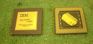 Vintage CPU Processor IBM 6x86 P166+ 133MHz 3.5v- 6x86-2V7P166GC [Gold Recovery] - Picture 1 of 1