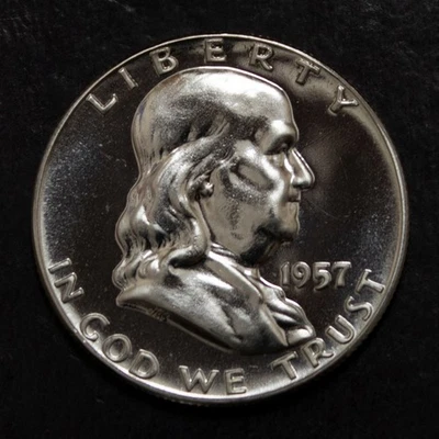 Franklin 1957 medio dólar elección prueba lote 2877 Foto 1 de 2