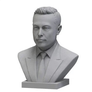 1/12 BUST 50mm 3D Print Model Kit Elon Musk Unpainted - Picture 1 of 1