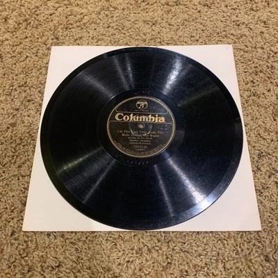78 RPM Record Rode the Mule Round Charlie Poole Country Hillbilly Columbia - Image 1 of 2