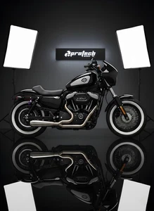 2-1 Exhaust Pipes Muffler fits Harley-Davidson Dyna Low  Rider FXDL 2 into 1 - Picture 1 of 22