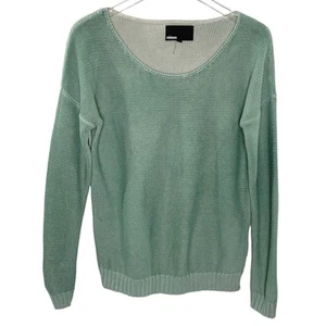 Minimum S Womens Nessa Blouse Sweater Sagebrush Scoop Neck - Picture 1 of 7