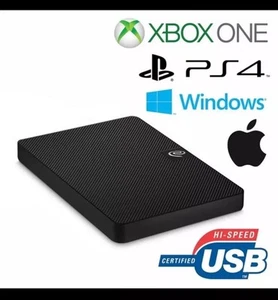 Seagate 2TB High Speed USB 3.0 Portable HDD Hard Drive for Mac, PC, PS4 Xbox One - Picture 1 of 2