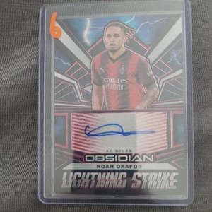 2023-24 Panini Obsidian Soccer Noah Okafor Auto Lightning Strike /49 - Bild 1 von 3