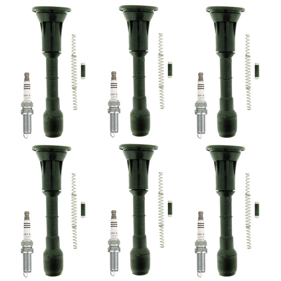 NGK 6 Rutenio HX H. I. Kit de arranque de 6 bobinas de bujías para 307Z G37 M37 3,7 V6 GAS Foto 1 de 1