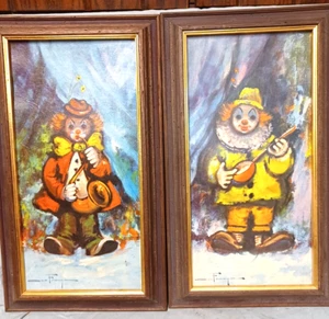 TURNER CLOWN ART Picture PRINT 10 1/2" x 18 1/2" Set 1478 - Picture 1 of 7