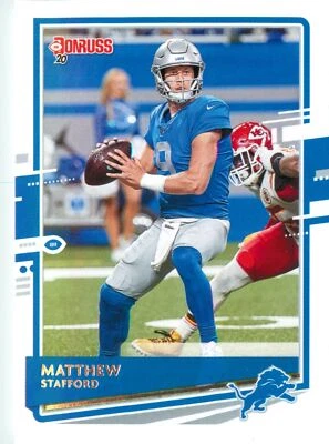 Matthew Stafford 2020 Panini Donruss Football NFL Base Card #96 Detroit Lions QB - Image 1 of 2