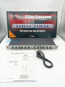 234xs DBX 2-/3-Way Crossover Stereo Electronic 4-Way Crossover Mono Audio Device - Picture 1 of 7