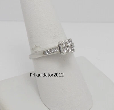 1/2CT Natural Diamond Solitaire Engagement Wedding Bridal Ring 14K White Gold - Image 1 of 4