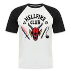 Stranger Things Hellfire Club Logo Czarna Męska koszulka baseballowa