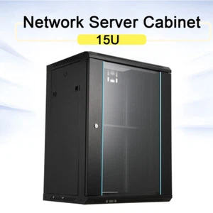 15U Server Cabinet Wall Mount Rack Enclosure Network Cabinet 19" Server Rack - Picture 1 of 10