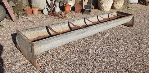 Vintage Galvanize 1950's Trough garden Planter thick farm grade Cover