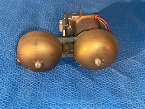 Timbre de campana de latón doble teléfono vintage C4A Loc H - Imagen 1 de 10