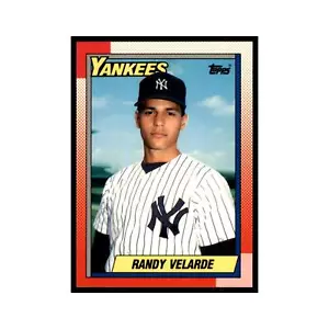 Randy Velarde 1990 Topps Tiffany #23 New York Yankees Baseball Card NM - Picture 1 of 3