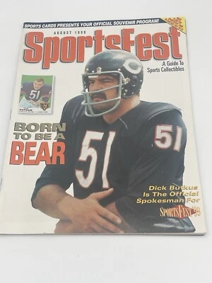 Cubierta vintage de revista SportsFest de agosto de 1999 Dick Butkus Foto 1 de 4