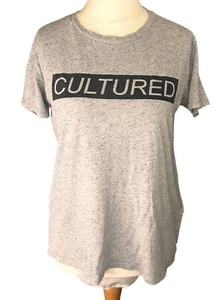 Levis Speckled Grey Ladies T-shirt Sz Small Crew Neck Short Sleeved Cotton VGC - Picture 1 of 7