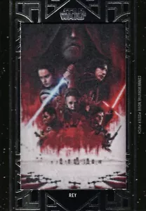 Star Wars Galactic Files, ‘Rey’ Movie Poster Patch Card MA-RJ - Picture 1 of 2