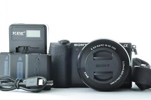 【Casi como nueva】Cámara digital sin espejo Sony a5100 con lente de 16-50 mm negra