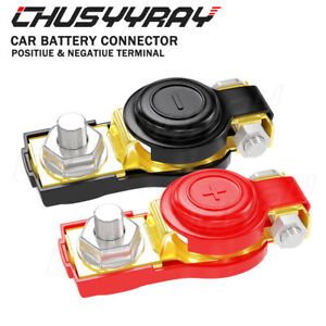 2 Car battery terminal line connector positive and negative post set general