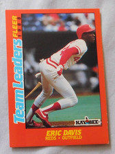 1988 Fleer Kay Bee Toys Team Leaders #6 Eric Davis Cincinnati Reds