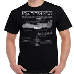 RQ-4 Global Hawk Schematic Shirt für Erwachsene - Bild 1 von 1