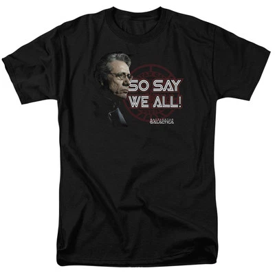 Camiseta gráfica BATTLESTAR GALACTICA SO SAY con licencia para hombre adulto SM-5XL Foto 1 de 2