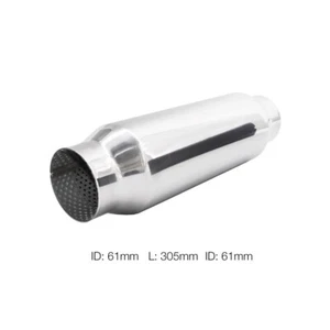 Universal Stainless Steel Round Outlet Muffler ESR8 - Simoni Racing - Picture 1 of 4