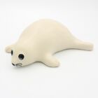 VTG Dog River Pottery Canada White Baby Seal Pup Animal Figurine Signed 6” EUC