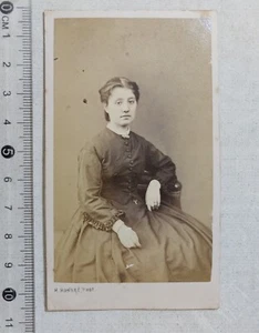 75669 Vintage Foto 707 Ende 800 - Portrait Frau - Honorè photo - Paris - Bild 1 von 2