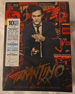 Vtg NEW SEALED Quentin Tarantino XX 20 Years Bluray 10 Disc Box Set 8 Movie 2012 - Picture 1 of 11