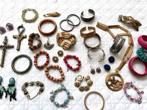 Großes Konvolut Armband Vintage Schmuck verschiedene Stile Tracht 60er - 90er Jahre bunt - Bild 1 von 16