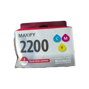 Canon PGI-2200 Cyan, Magenta & Yellow 3 Ink Tank Value Pack - Picture 1 of 2