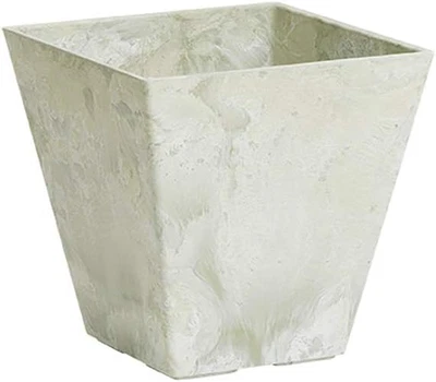 Plantador quadrado Artstone 35106 Ella, 10 polegadas, perfeito estado - Imagem 1 de 4