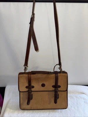 Timberland~Heavy Brown Leather~Messenger/Briefcase Bag~Vintage - Image 1 of 4