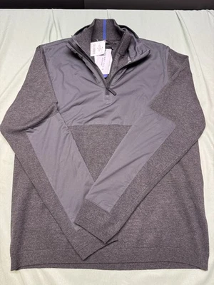 Perry Ellis Motion Sweater Mens Medium Gray Charcoal Heather Eco Pullover New - Image 1 of 4