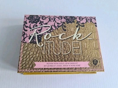 Benefit ROCKITUDE Rockateur 3g Benetint 4ml Highbeam 4ml Lipgloss Gift Set NEW  - Image 1 of 4