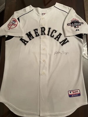 Autographed 2003 ASG Alfonso Soriano New York Yankees All Star Majestic Jersey L - Image 1 of 4