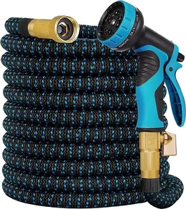 Garden Water Hose 100FT, Expandable Garden Deluxe Hose Heavy Duty Flexible New - Picture 1 of 6